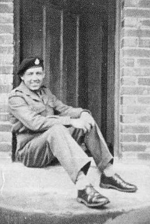 Bill as young soldier seated